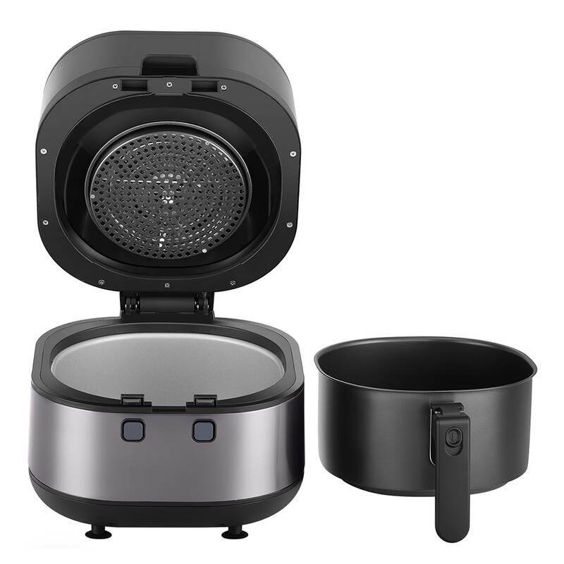 Nồi Chiên Không Dầu, Visible Stirring Air Fryer, 7.2L, 220V, 50Hz, 1800W - Màu Đen - LocknLock - EJF596BLK, , large image number null